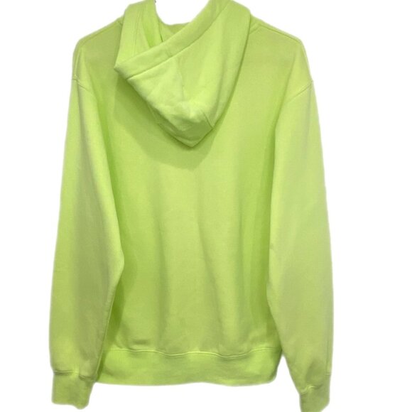 Nike Sportswear Club Fleece Pullover Hoodie, Lime Green - Small - Picture 3 of 9